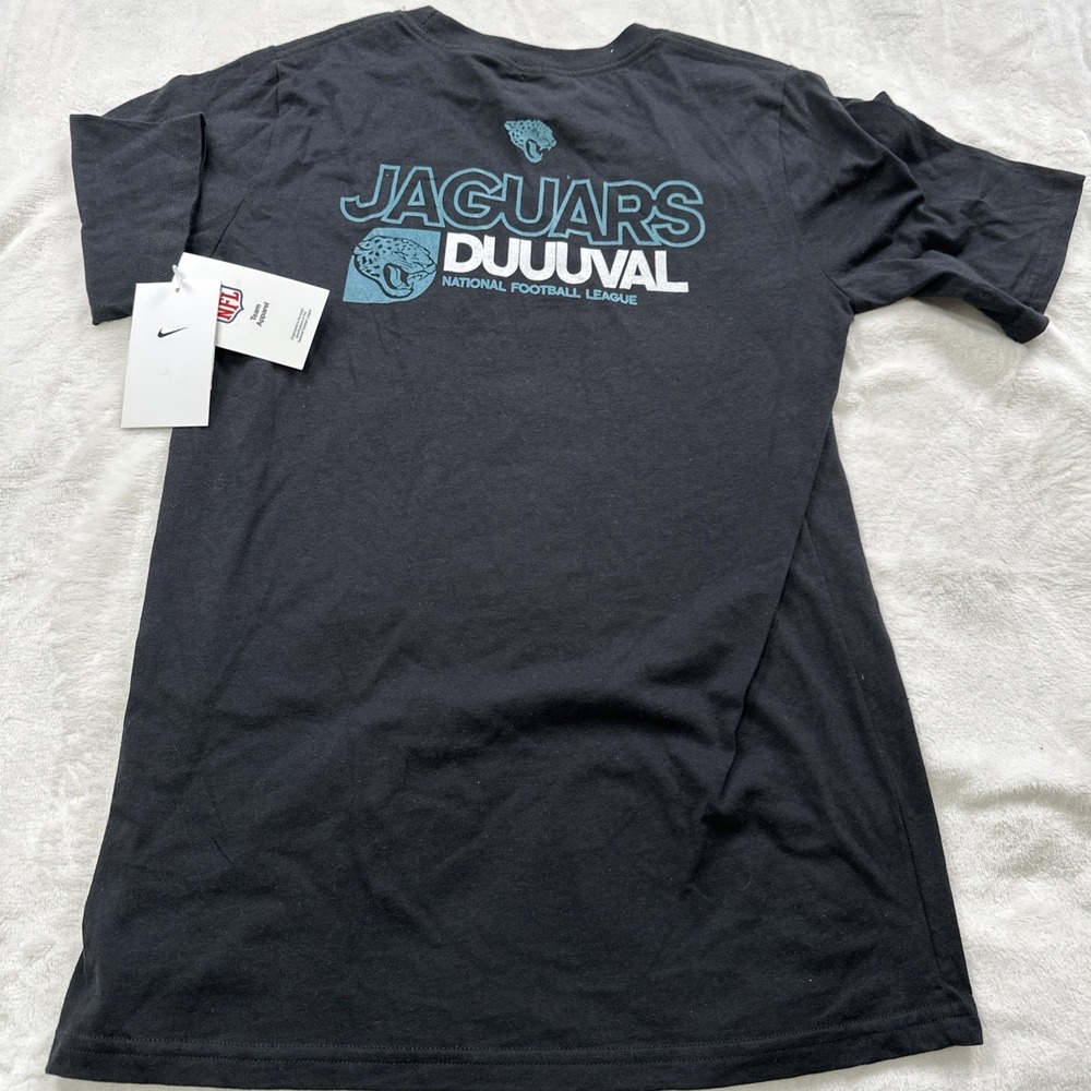 Jacksonville Jaguars Nike Tee Shirt Youth Large 14/16 Black Duuuval Football NEW - Picture 1 of 11
